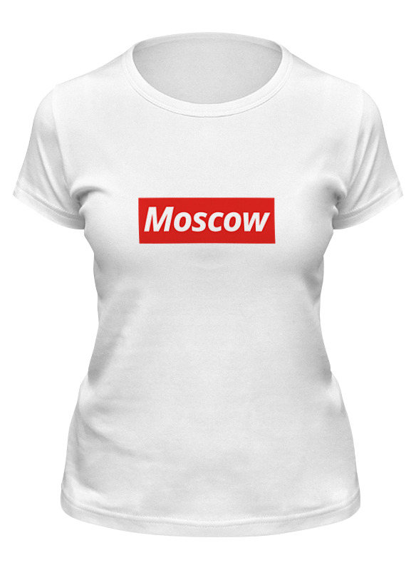 

Футболка женская Printio Moscow белая S, Белый, Moscow