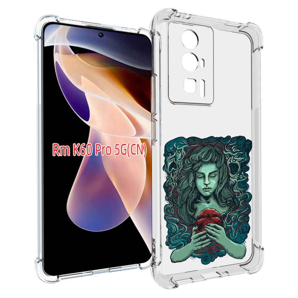 

Чехол MyPads спящая девушка для Xiaomi Redmi K60 Pro, Прозрачный, Tocco