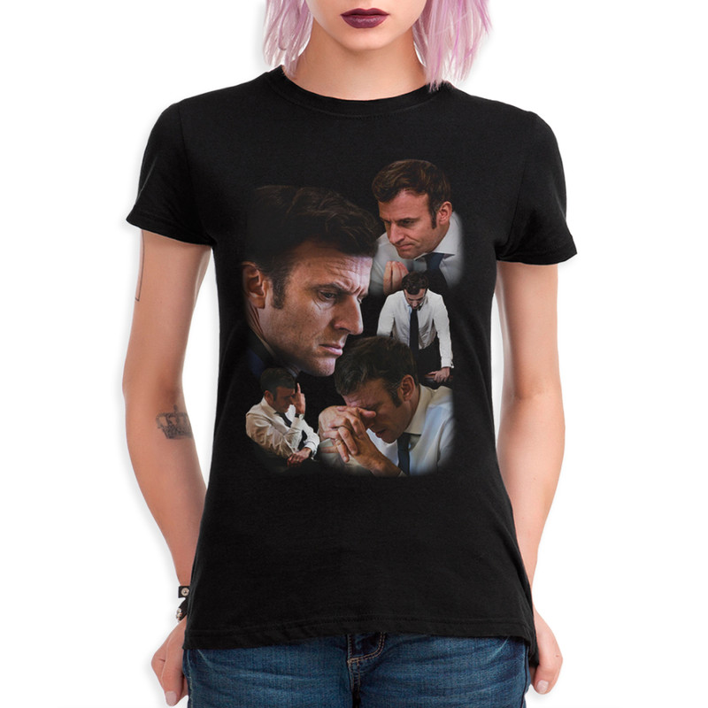 

Футболка женская Dream Shirts Грустный Макрон 12888811 черная XS, Грустный Макрон 12888811