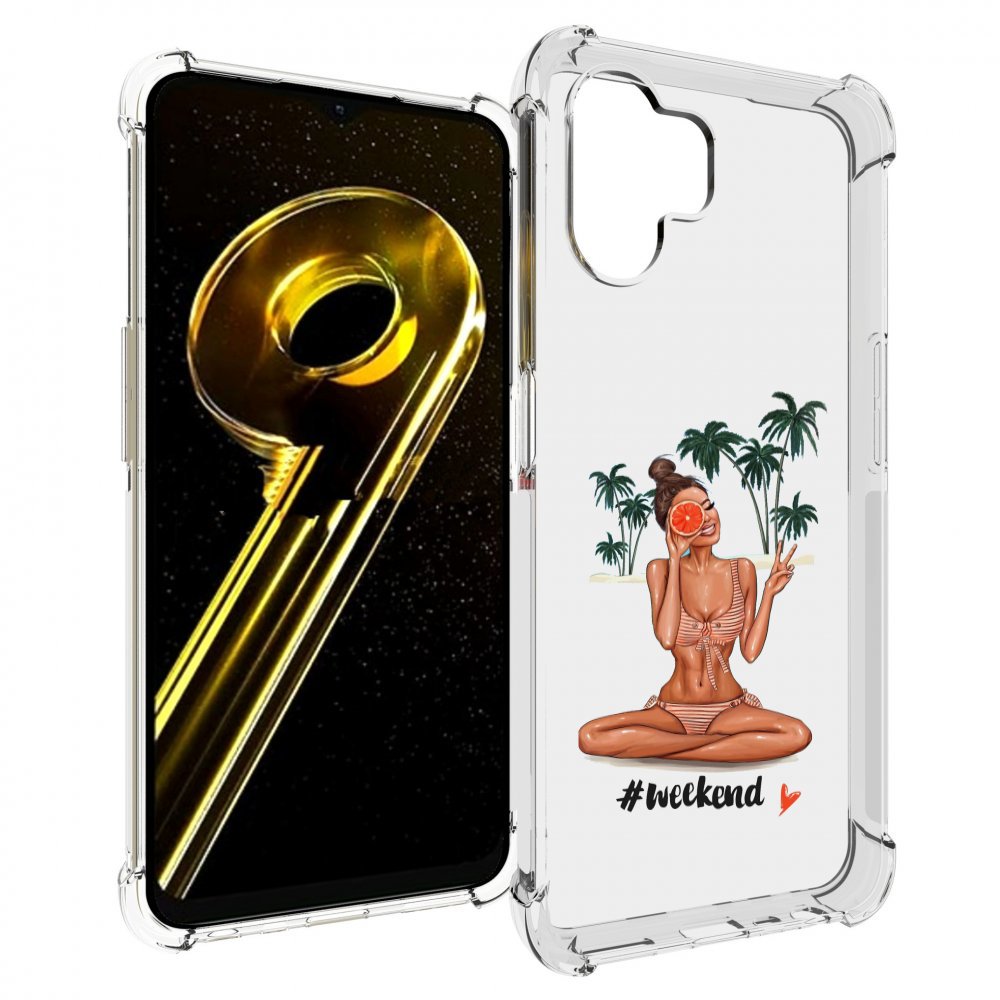 

Чехол бампер MyPads Weekend для Realme 10 5G противоударный, Прозрачный, Tocco