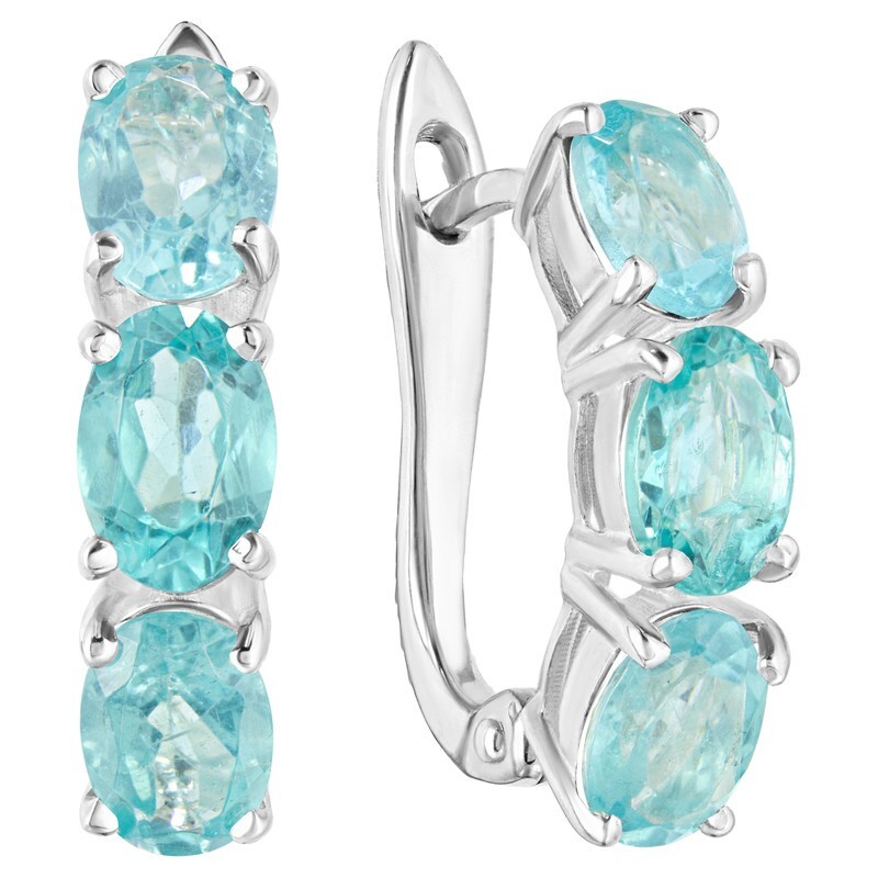 

Серьги из серебра с апатитом LAZURIT-ONLINE 8338AG, 8338AG