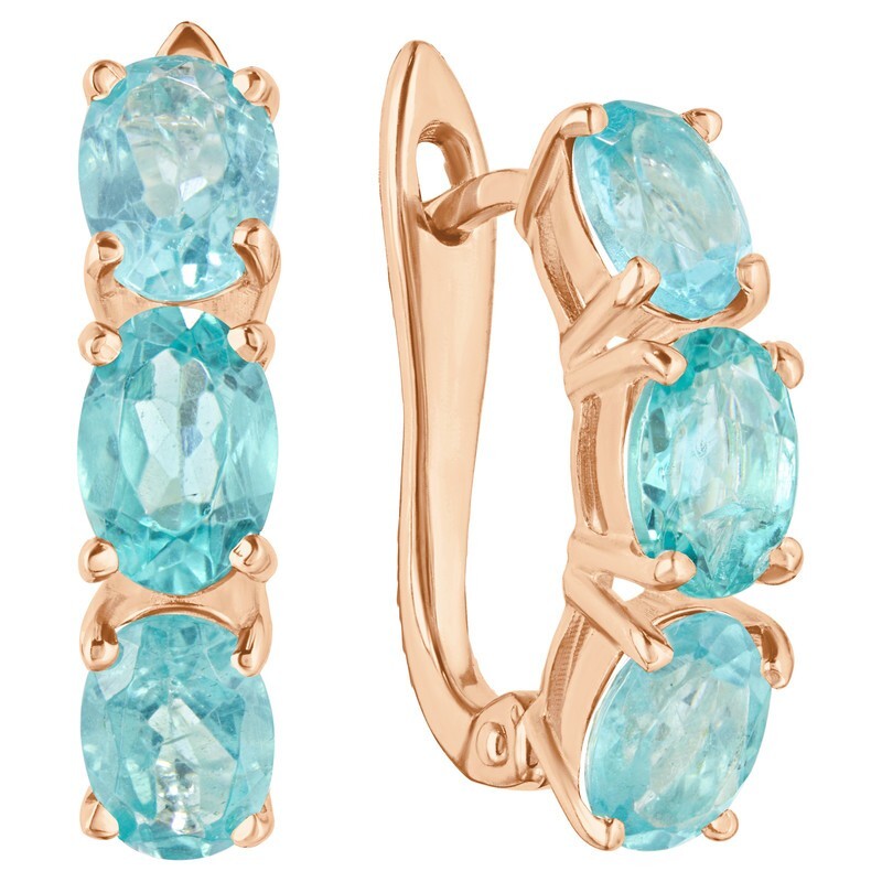 

Серьги из серебра с апатитом LAZURIT-ONLINE 8338RG, 8338RG