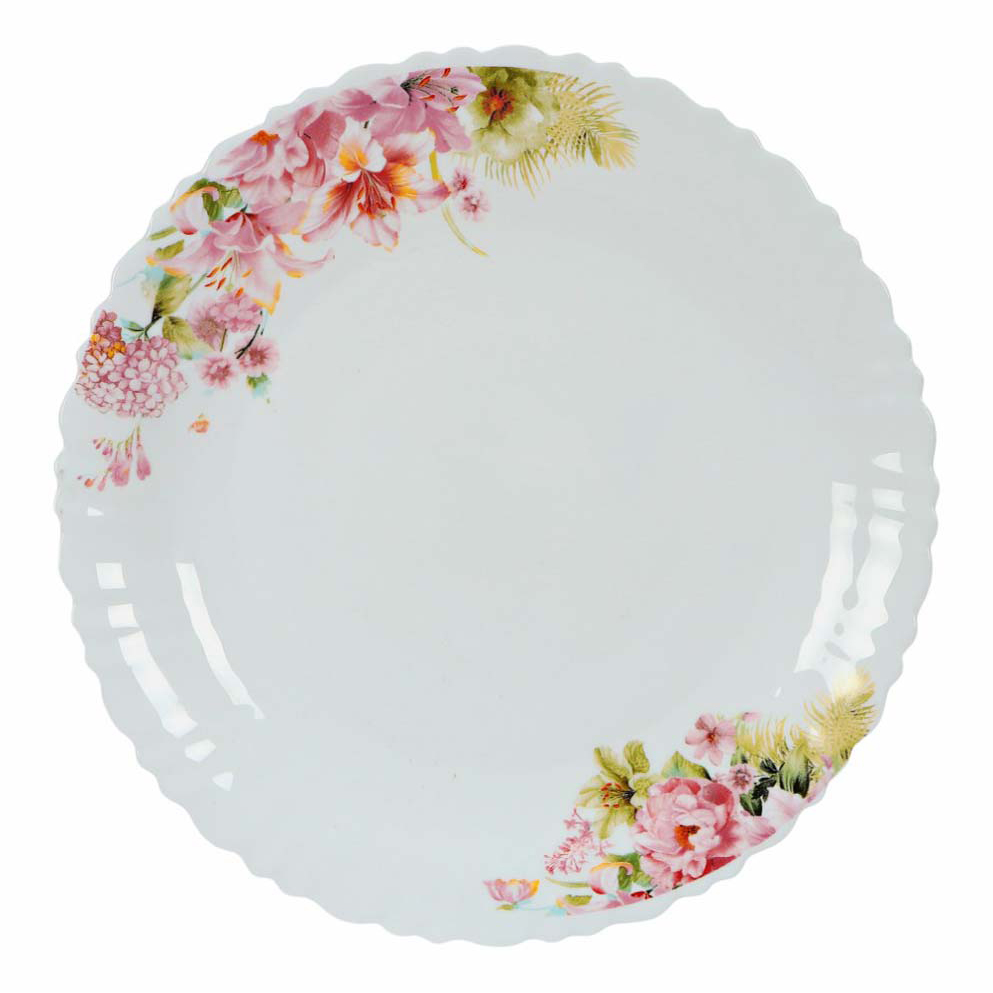 

Тарелка обеденная Golden Opal Pink Helen волна 25 см