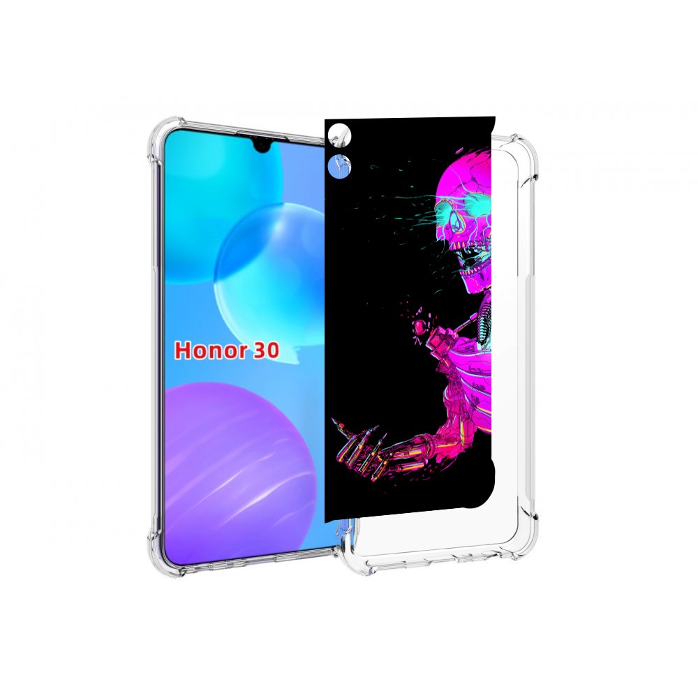 

Чехол MyPads скелет-робот-фиолетовый для Huawei Honor 30 Lite, Tocco
