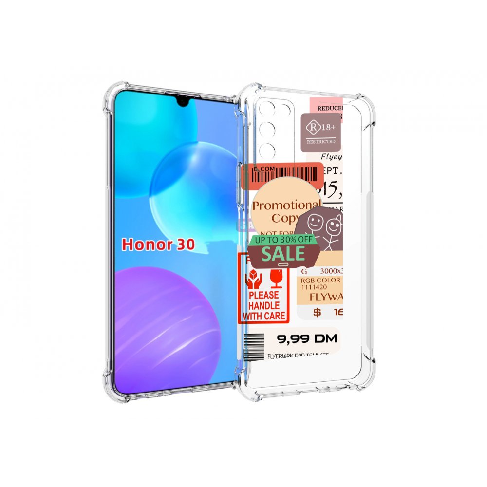 

Чехол MyPads скидочные-купоны-принт для Huawei Honor 30 Lite, Tocco
