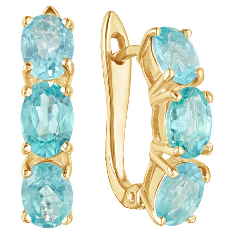 

Серьги из серебра с апатитом LAZURIT-ONLINE 8338YG, 8338YG