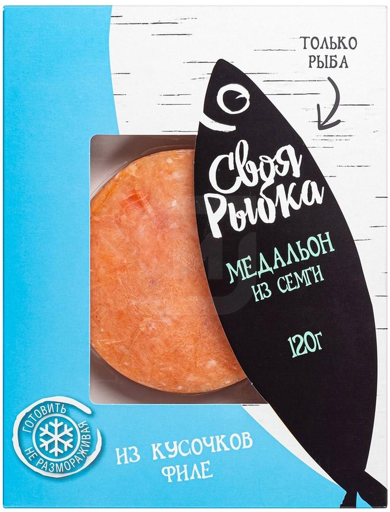 

Медальон из семги Своя рыбка замороженный 120 г