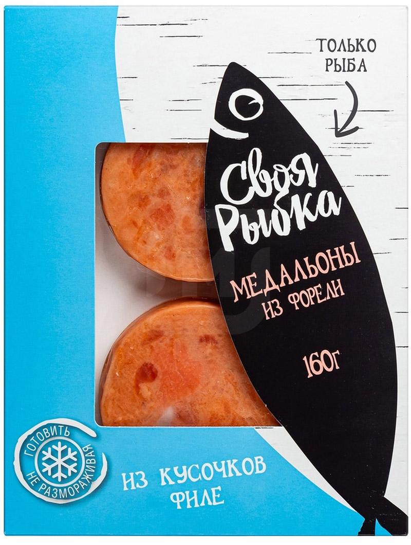 

Медальоны из форели Своя рыбка замороженные 160 г