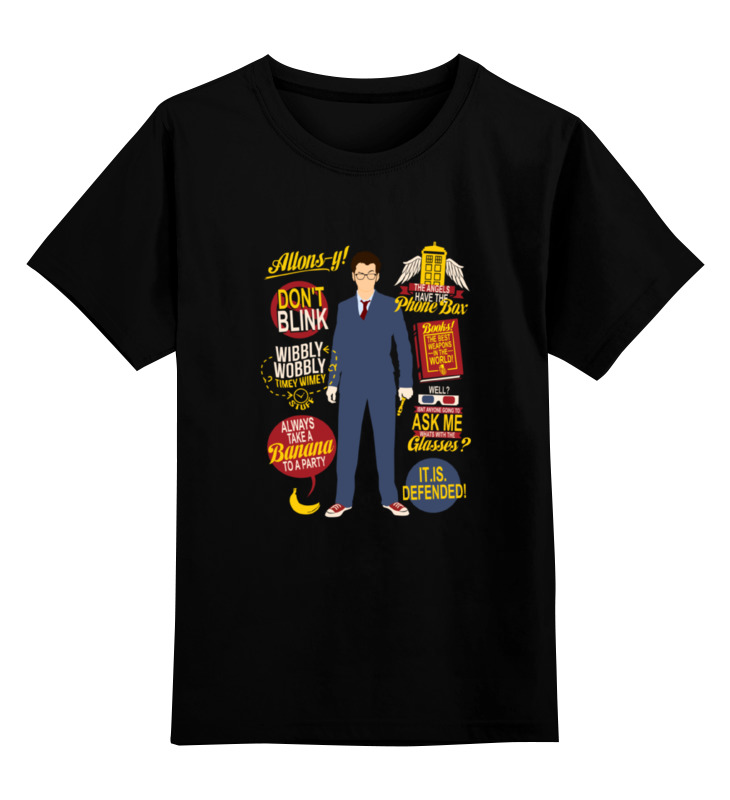 

Футболка детская Printio Doctor who цв. черный р. 128, Doctor who