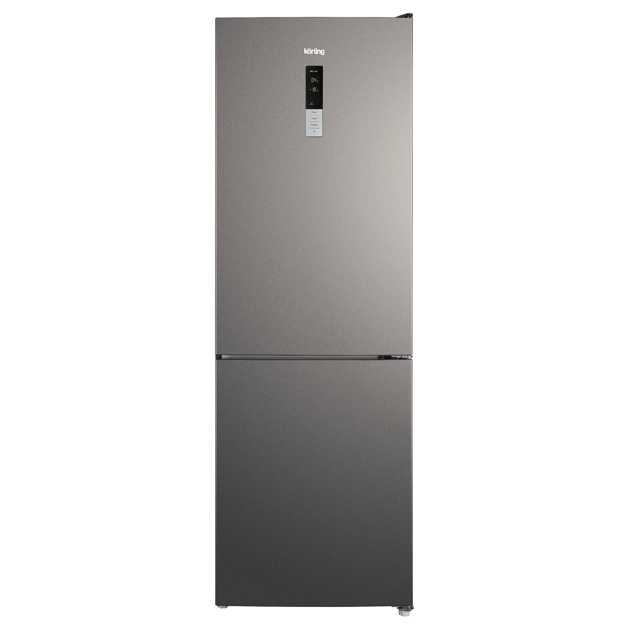 Холодильник Korting KNFC 61869 X серебристый, серый холодильник korting knfc 62017 x серебристый серый