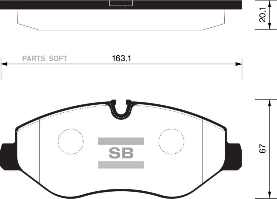 

Тормозные колодки Sangsin brake передние SP1622