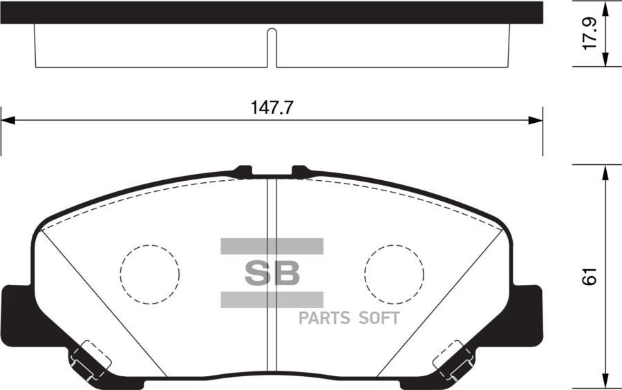 

Тормозные колодки Sangsin brake передние SP2183