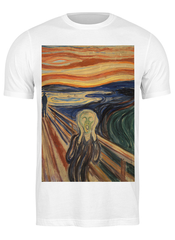 

Футболка мужская Printio Крик (эдвард мунк) белая S, Белый, Крик (эдвард мунк)