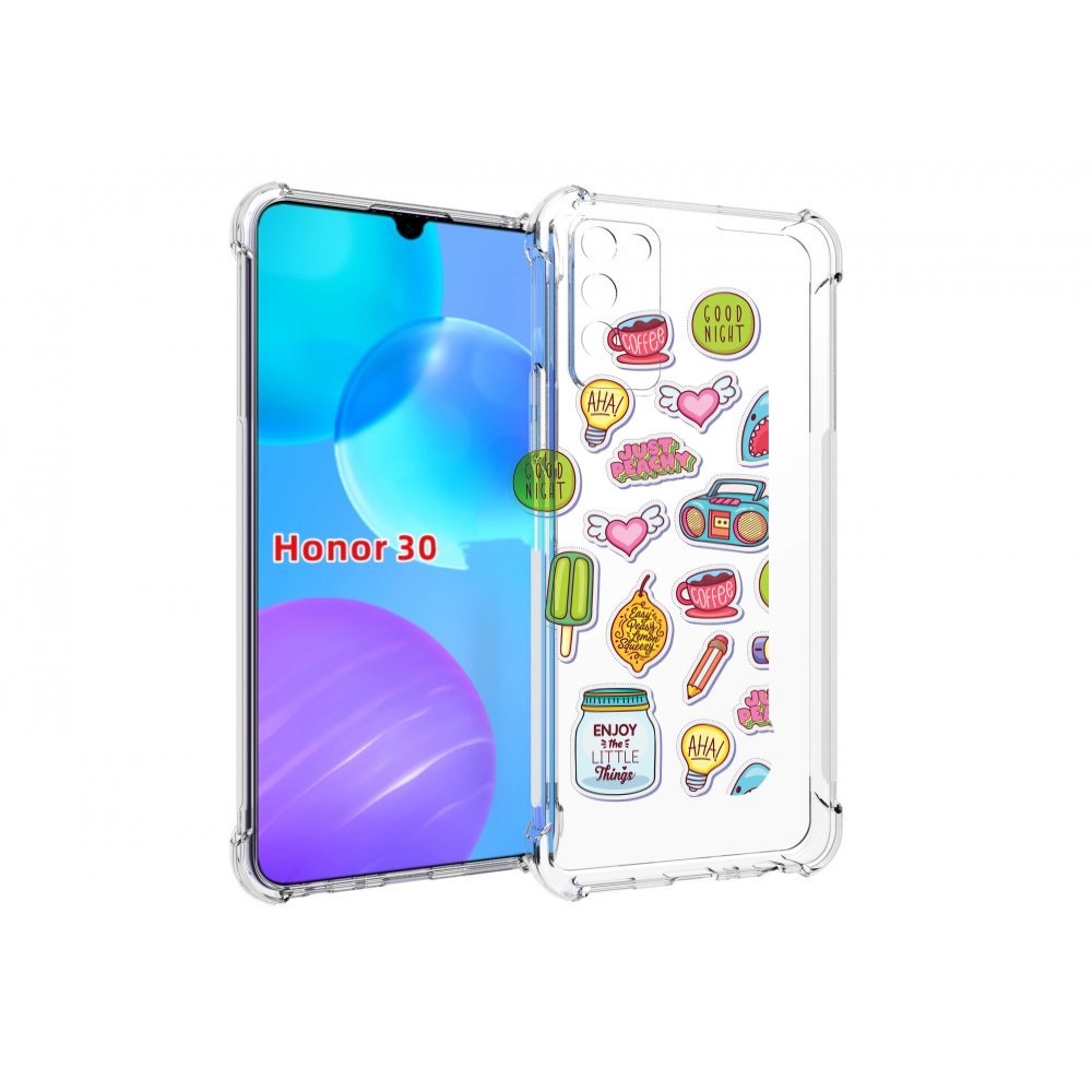 

Чехол MyPads стикер-пак для Huawei Honor 30 Lite, Tocco