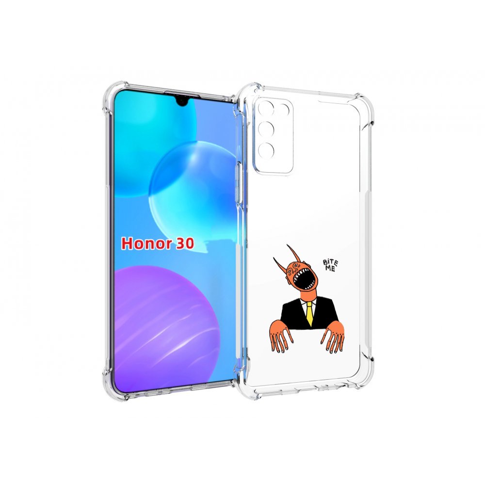 

Чехол MyPads странный чертик с длинными пальцами для Huawei Honor 30 Lite, Tocco