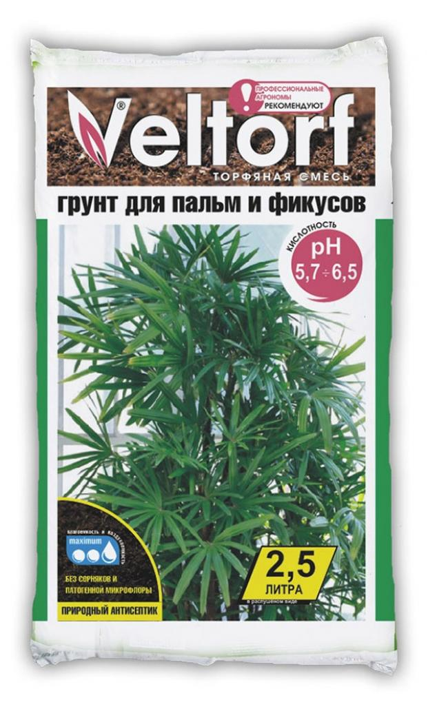 Грунт для фикусов и пальм Veltorf 2,5 л