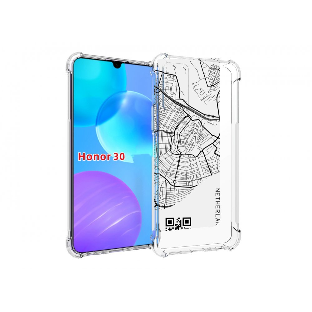 

Чехол MyPads схема-амстердам для Huawei Honor 30 Lite, Tocco
