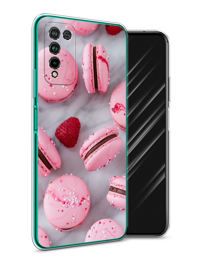 

Чехол Awog на Honor 10X Lite "Макарони с малиной", Серый;розовый, 6104650-10