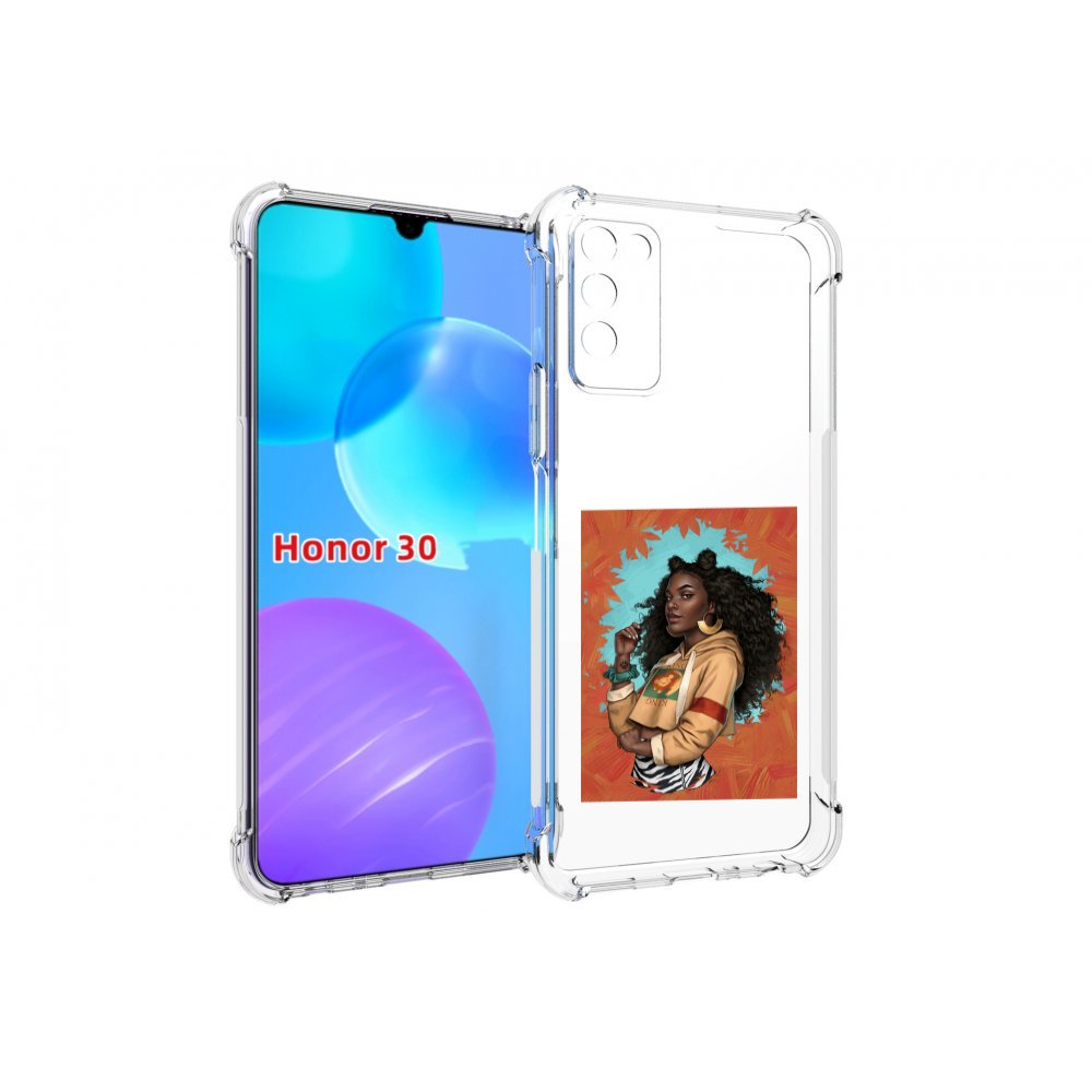 

Чехол MyPads темная-девушка женский для Huawei Honor 30 Lite, Tocco