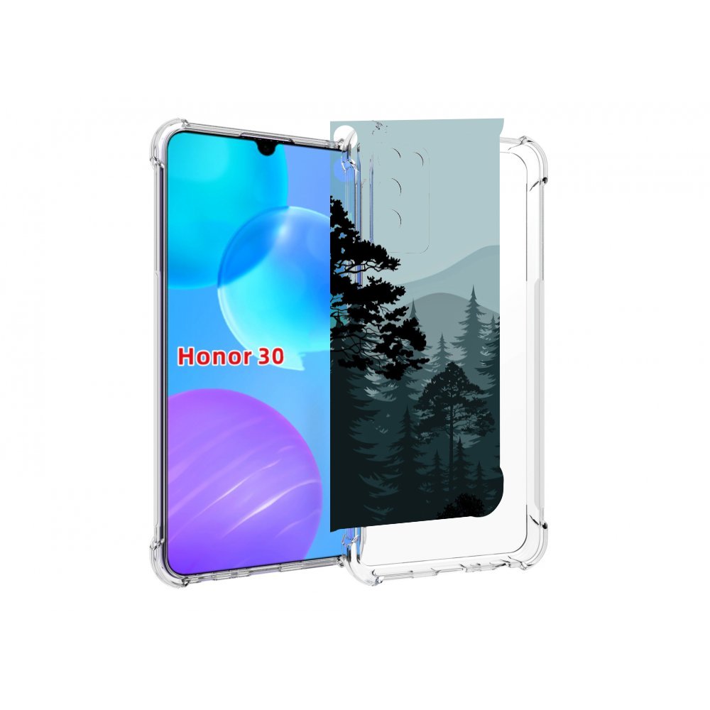

Чехол MyPads темный лесочек для Huawei Honor 30 Lite, Tocco