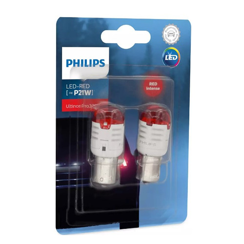 фото Лампа автомобильная светодиодная philips 11498u30rb2, p21w, 12в, 1.75вт, 2шт