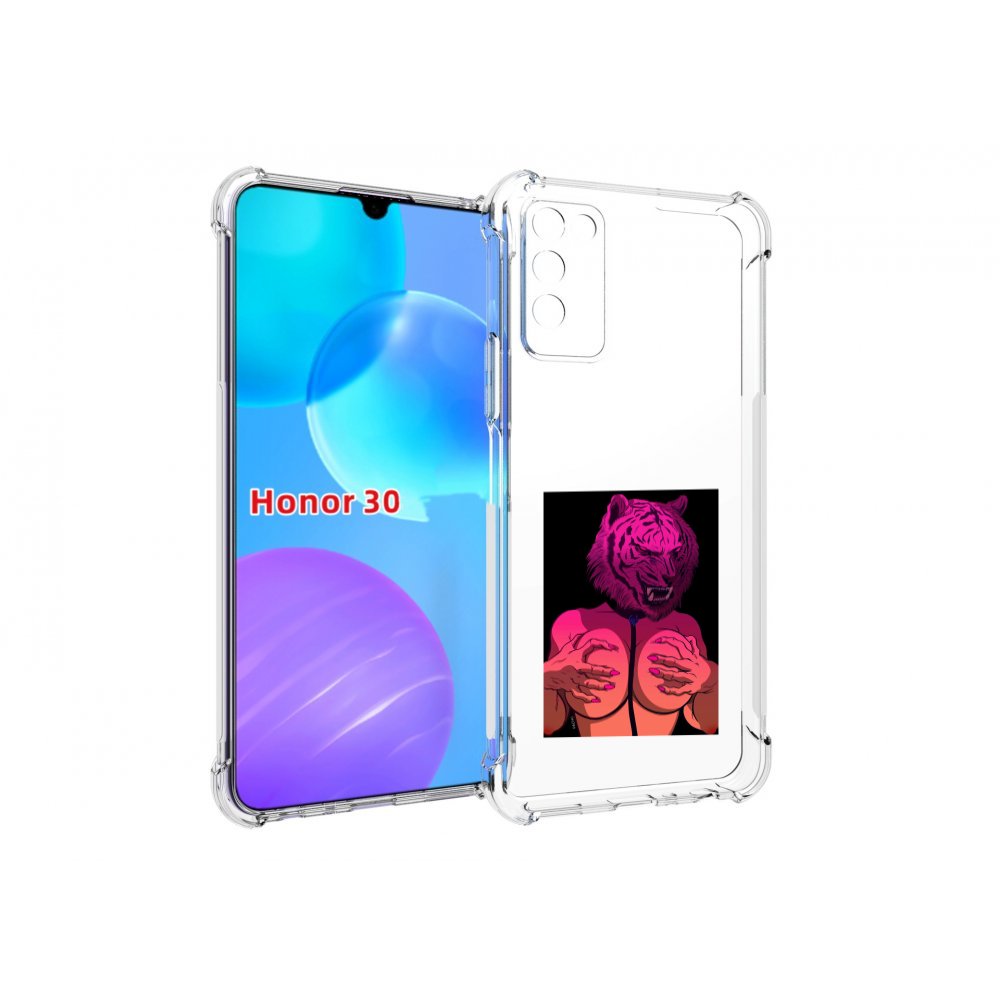 

Чехол MyPads тигр с секретом женский для Huawei Honor 30 Lite, Tocco