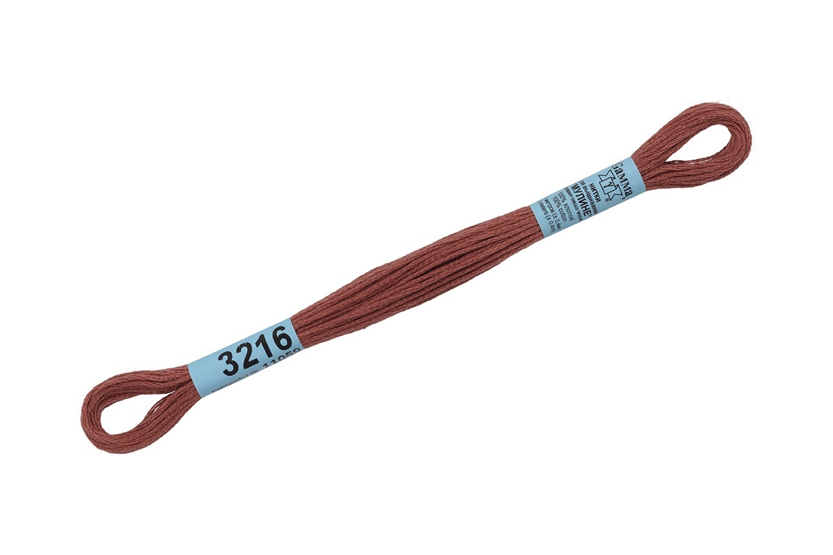 

Gamma мулине, 100% хлопок, 24х8 м, №3216, коричневые, Коричневый