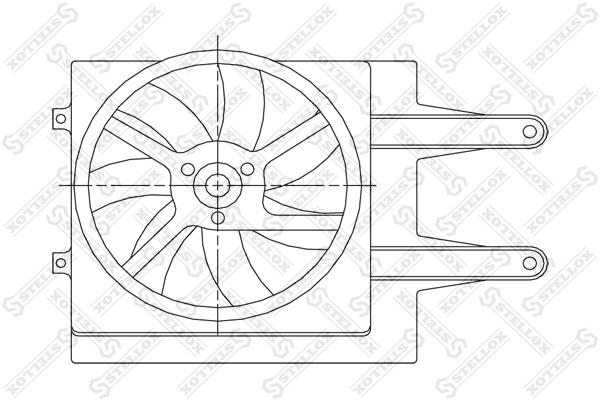 

Вентилятор охлаждения Без Кожуха Seat Ibiza, Vw Golf/Passat/Polo 1.4-1.9sdi 88 Stellox 29-