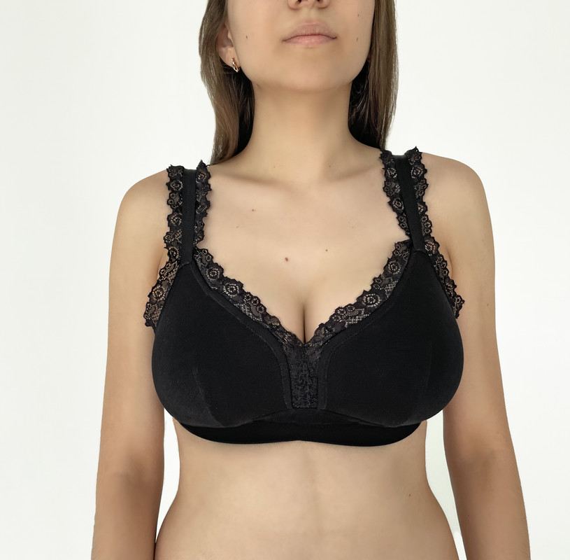 Бюстгальтер женский BRASTYLE Leila Bralette черный 65GG