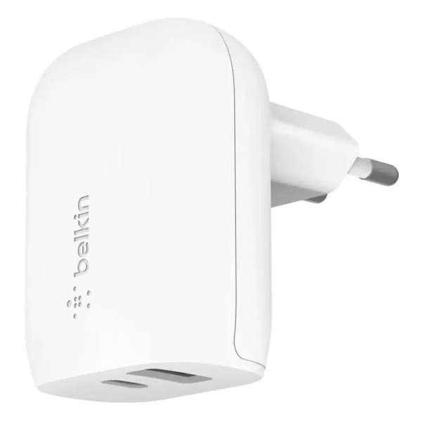 Сетевое зарядное устройство Belkin BoostCharge Pro Dual Wall Charger with PPS 37W White