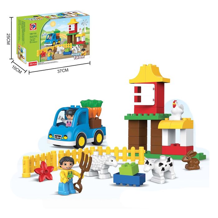 фото Конструктор «счастливая ферма», 39 деталей kids home toys