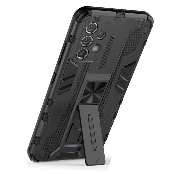 фото Противоударный чехол с подставкой transformer для samsung galaxy a32 (черный) black panther