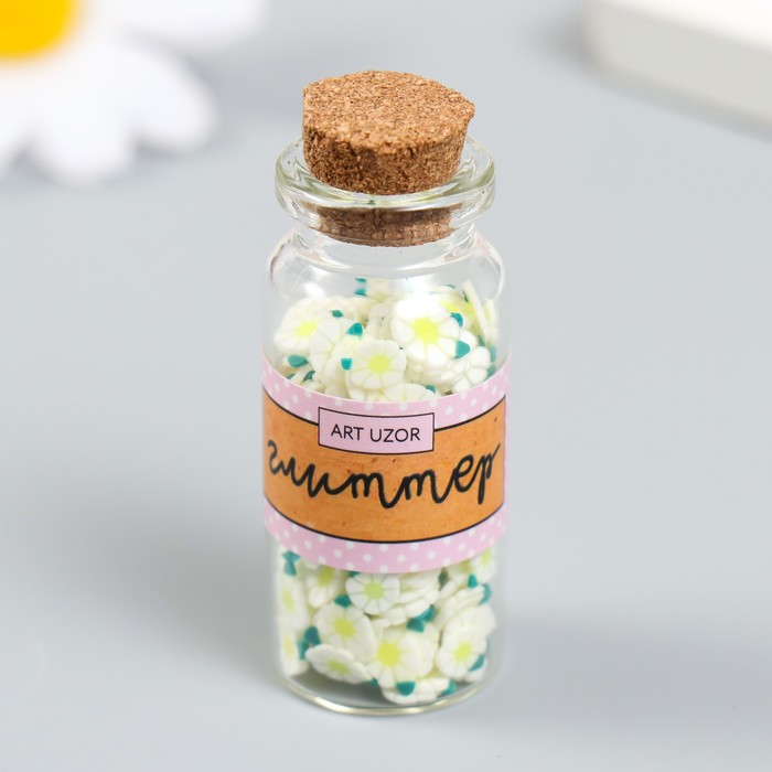 

Декор для творчества Арт Узор Цветок. Бело-зелёная ромашка набор 8 гр 5х2х2 см, 3шт, Разноцветный