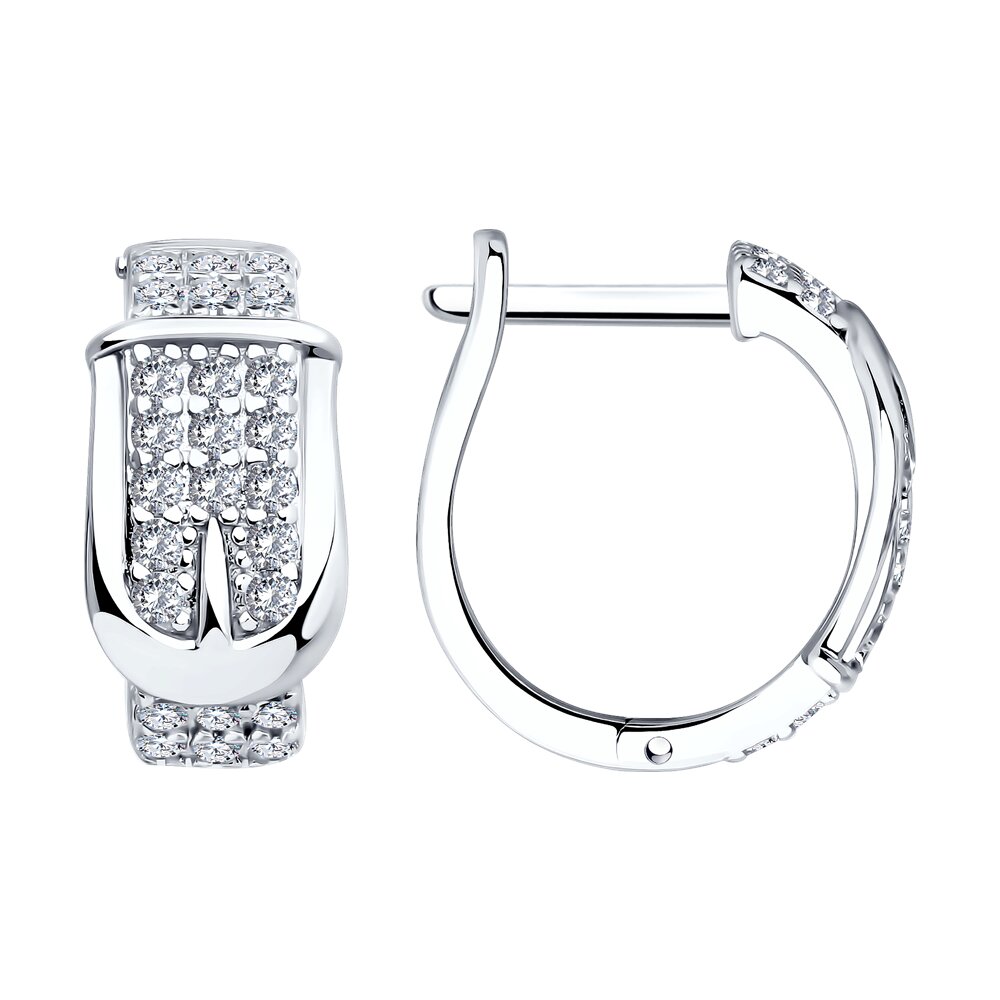 

Серьги из серебра SOKOLOV 94026181-91, фианит, 94026181-91