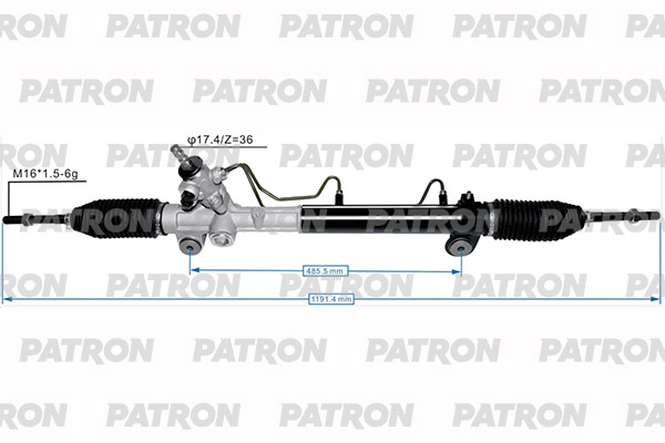 

Рейка рулевая TOYOTA SIENNA (L2) 03-09 PATRON PSG1043