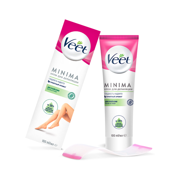 фото Крем для депиляции для сухой кожи veet minima 100 мл
