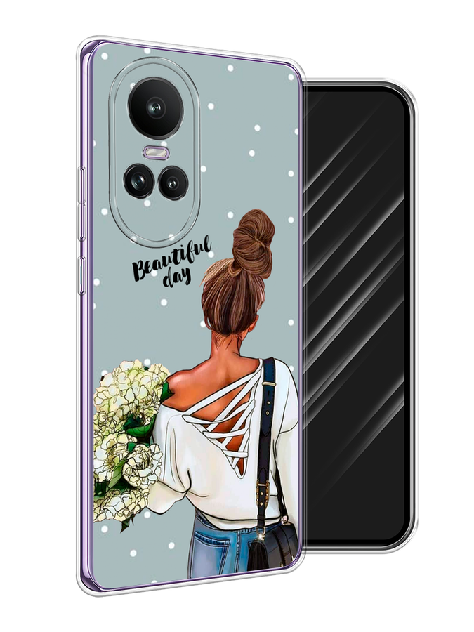 

Чехол Awog на Oppo Reno 10 Global "Beautiful day", Голубой;коричневый;бежевый, 2514850-1