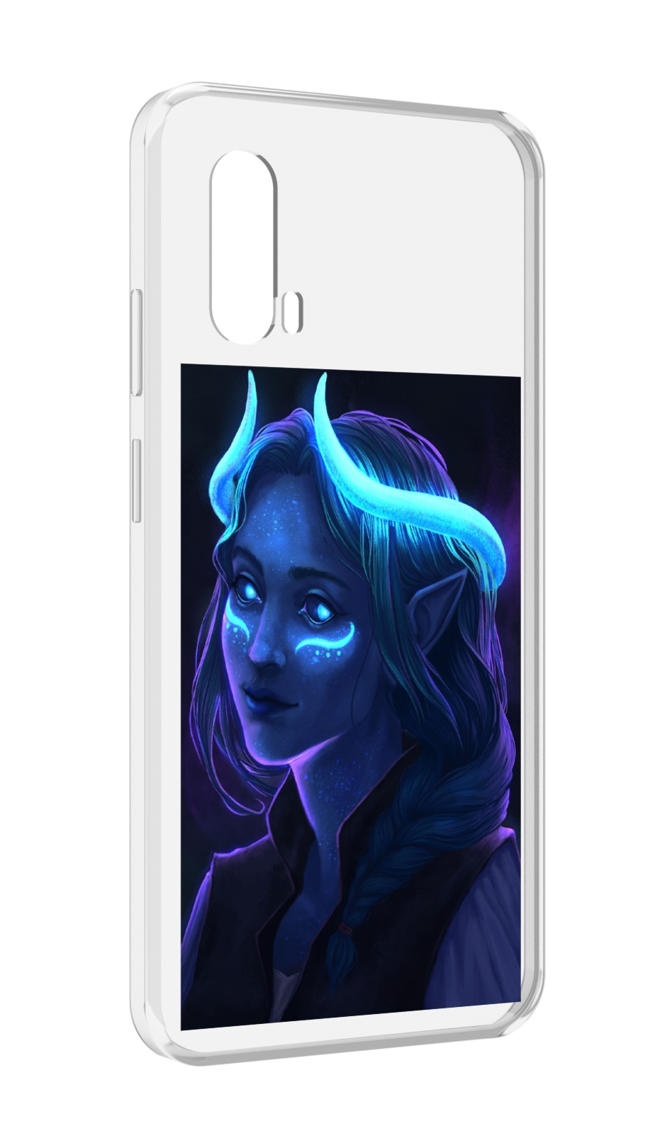 

Чехол MyPads девушка синяя ледяная женский для Blackview BV7100, Прозрачный, Tocco