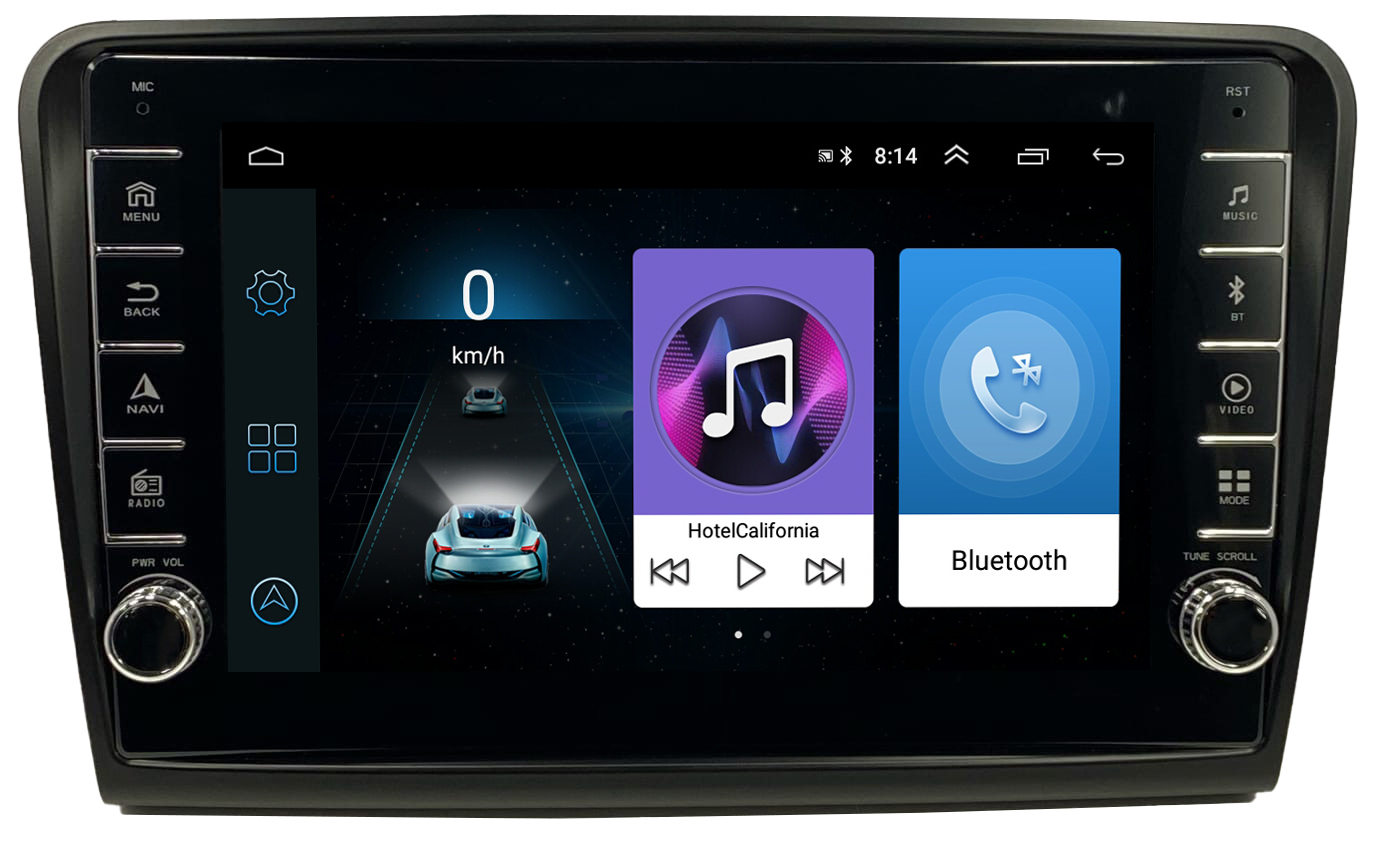 Автомагнитола ANDROID Skoda SuperB 2008-2015, Android 12, 4/64GB, с крутилками / Мультирул