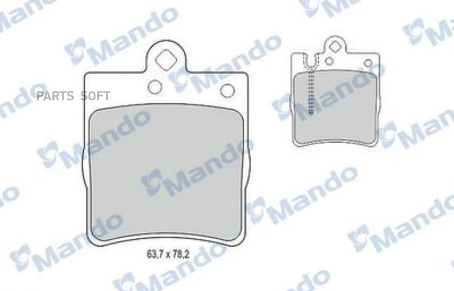 

Тормозные колодки Mando задние дисковые MBF015142