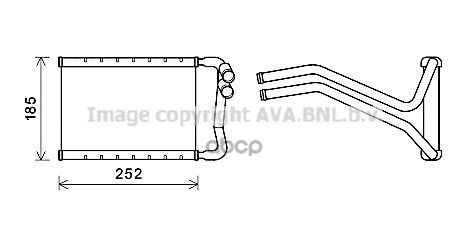Радиатор отопителя AVA HY6437