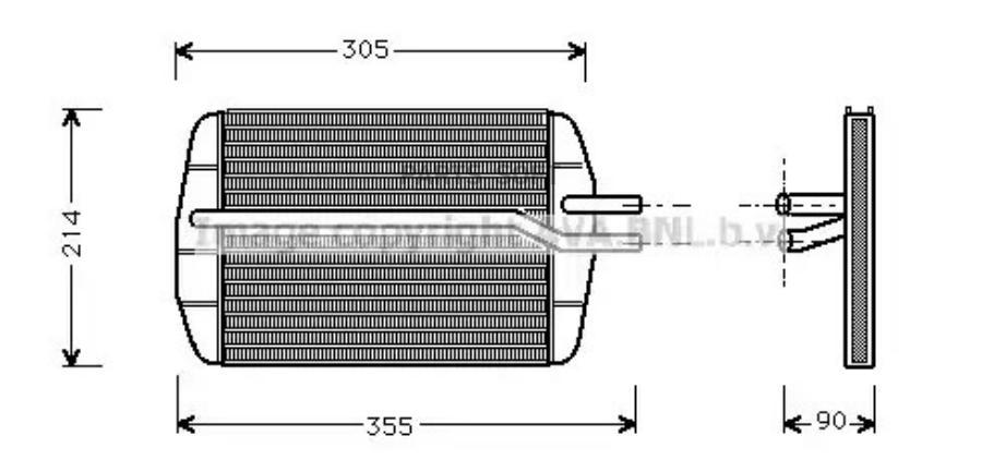 

Радиатор отопителя AVA FD6216