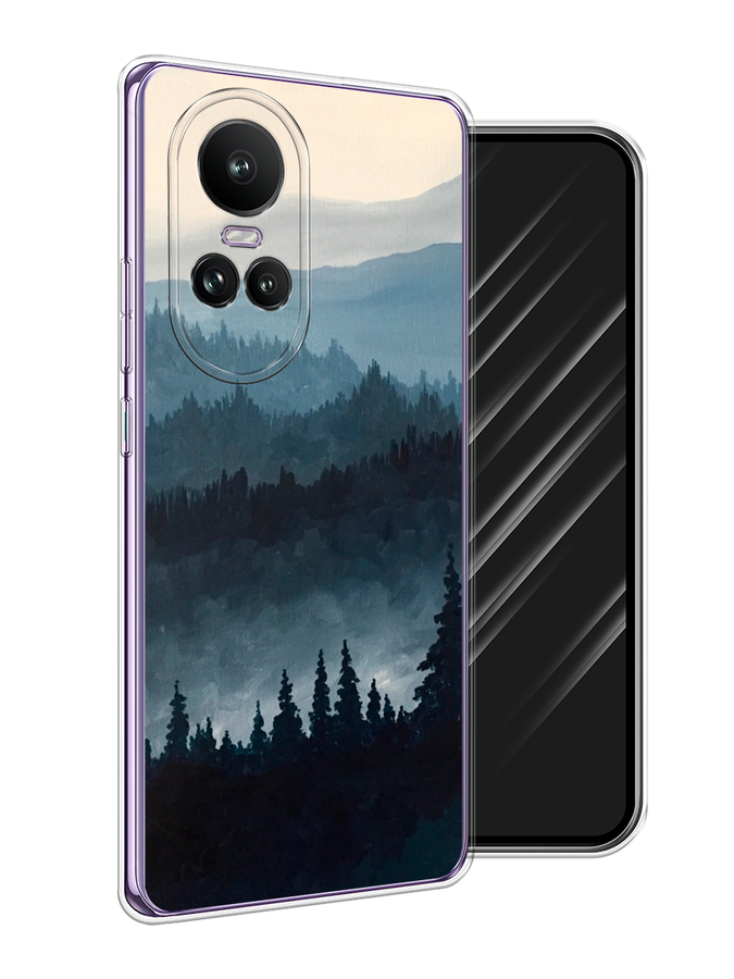 

Чехол Awog на Oppo Reno 10 Global "Туманные горы", Бежевый;серый;черный, 2514850-1