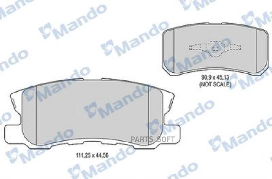 

Колодки зад. CITROEN (C4 AIRCROSS C-CROSSER )/PEUGEOT (4007,4008)/MITSUBI MANDO MBF015717