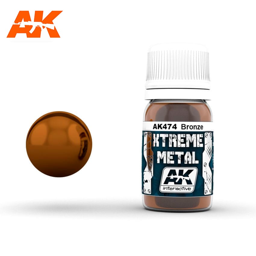 Краска акриловая AK Interactive XTREME METAL BRONZE металлик бронза