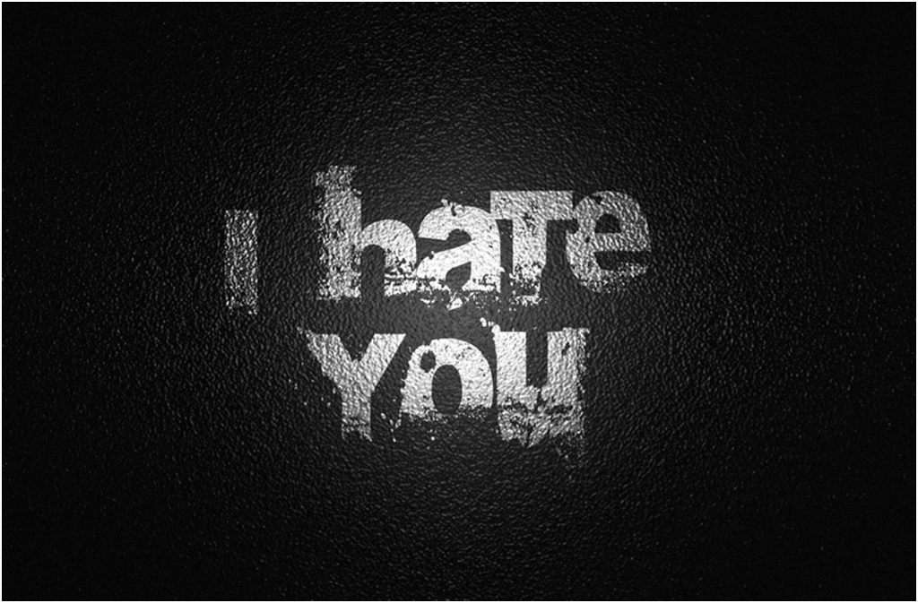 

Картина на холсте с подрамником ХитАрт I hate you 40x26 см, 974