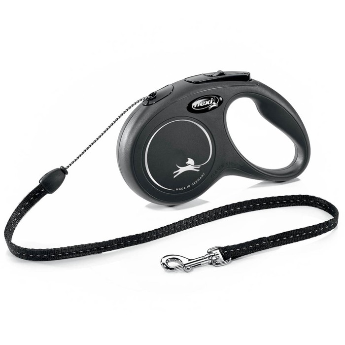 

Рулетка Flexi New Classic S (до 12 кг) 5 м трос, черная
