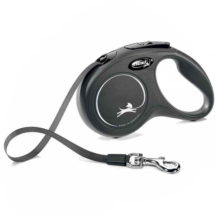

Рулетка Flexi New Classic S (до 15 кг) 5 м лента, черная