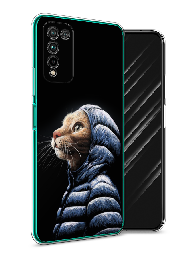 

Чехол Awog на Honor 10X Lite "Кот в капюшоне", Черный;бежевый;синий, 6104650-2