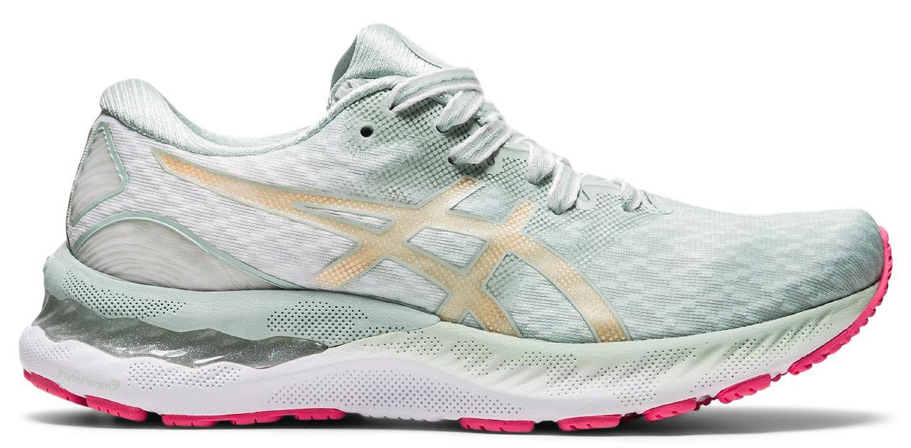 фото Кроссовки женские asics gel-nimbus 23 sakura зеленые 9 us